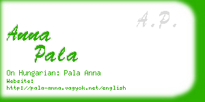 anna pala business card